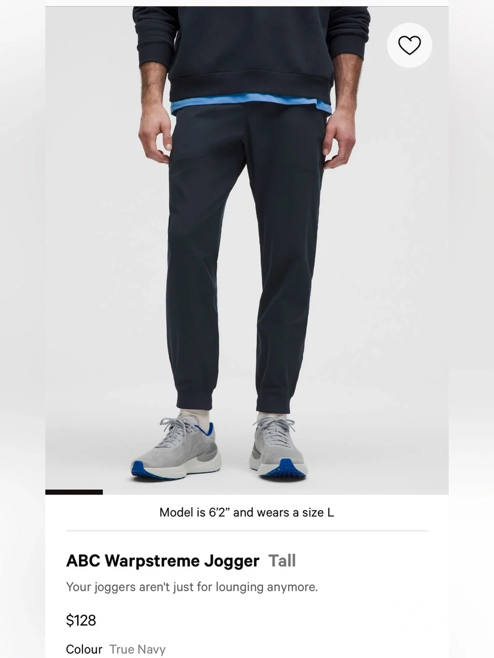 lululemon athletica True Navy Jogger Pants